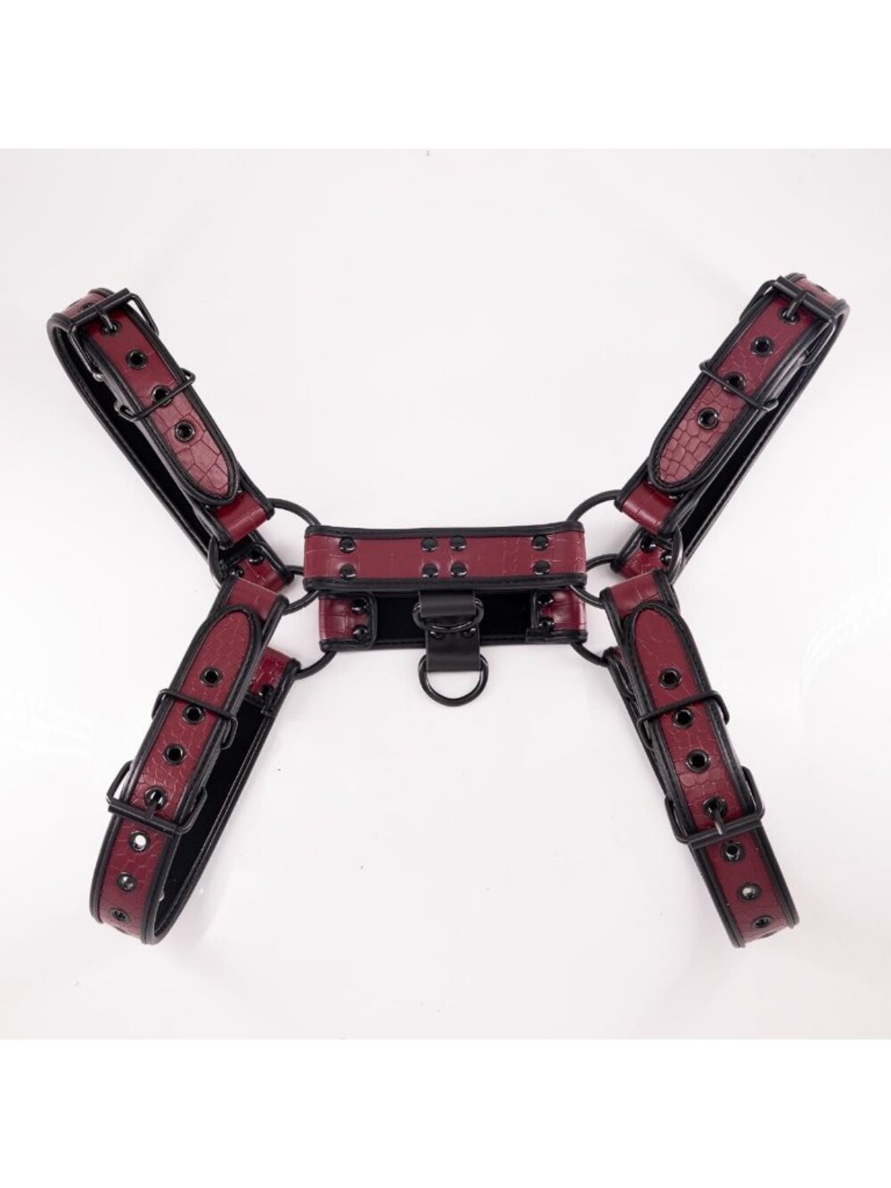 Stylish Men's Crocodile Texture PU Leather Body Harness & Suspenders Belt - Picture 3 of 7